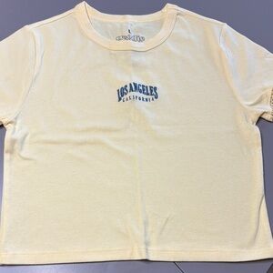 Los Angeles California  Yellow T-Shirt